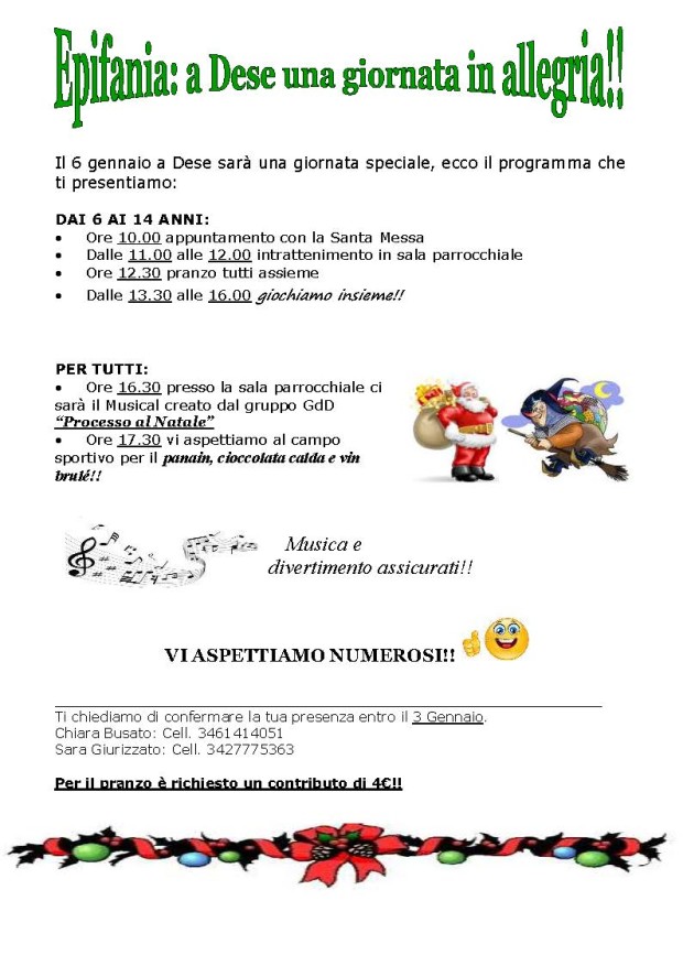 Epifania per sito